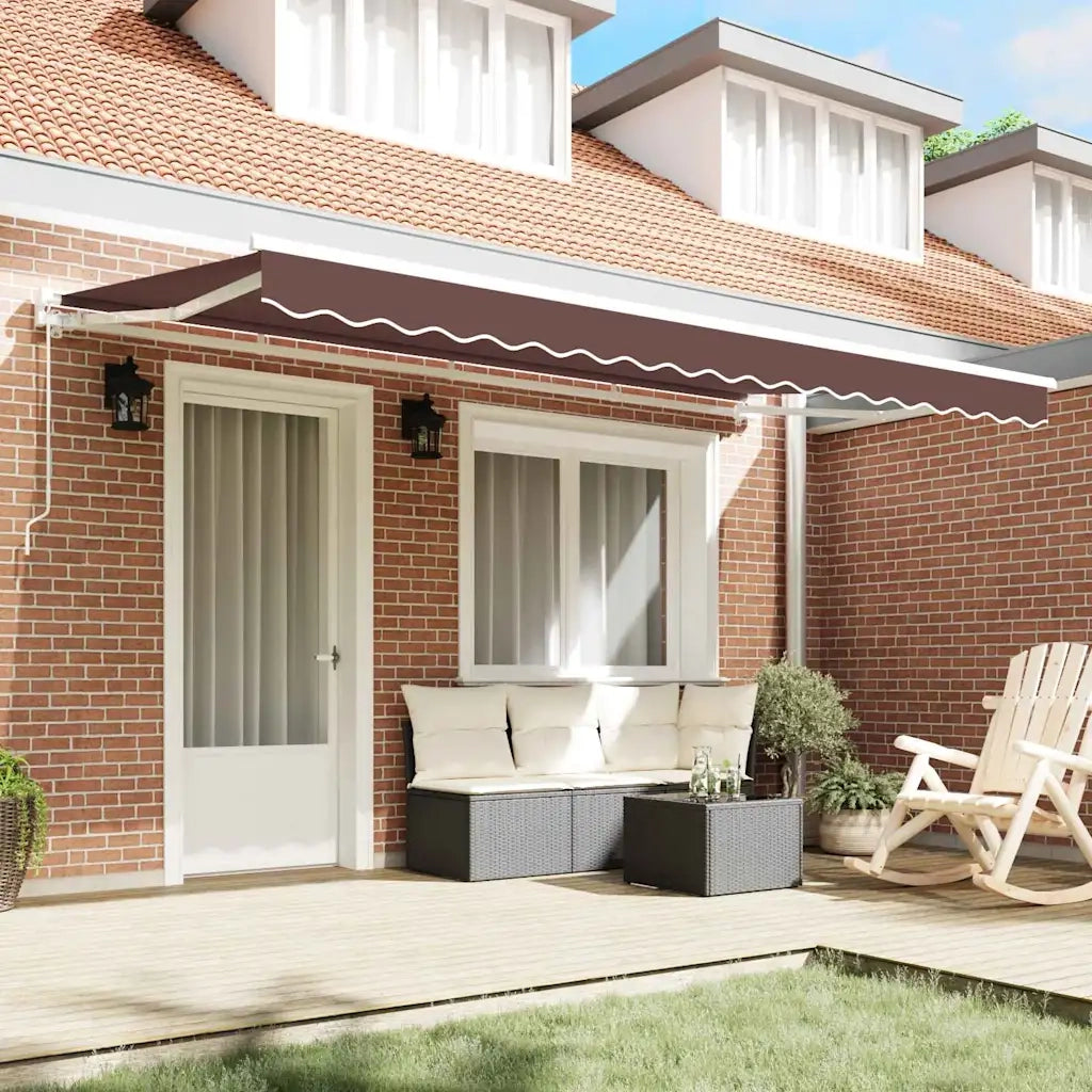 Struttura della tenda Marrone 400 x 200 cm 3329817