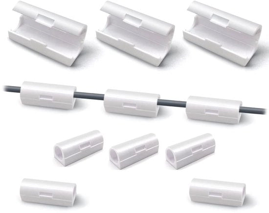 Cable Holder Self-Adhesive 40 Pieces - Max. diametro cavo 9 mm