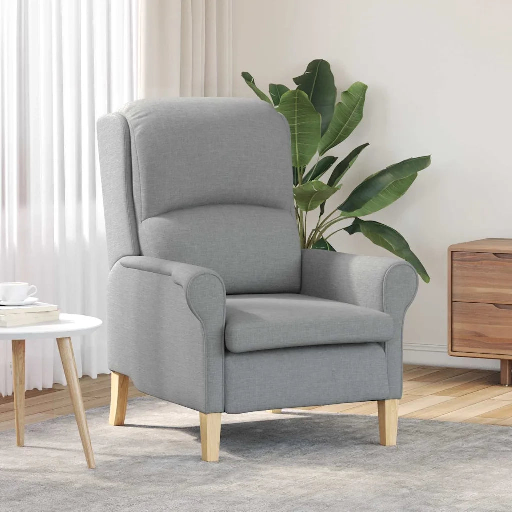 Poltrona | Sedia Relax Grigio chiaro Tessuto