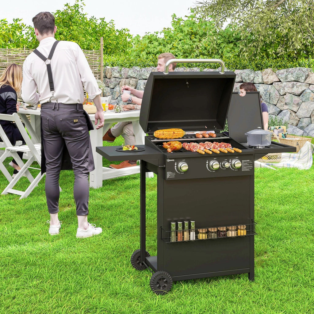 Barbecue a gas 3+1 bruciatori ¨C Minimal ¨C Nero