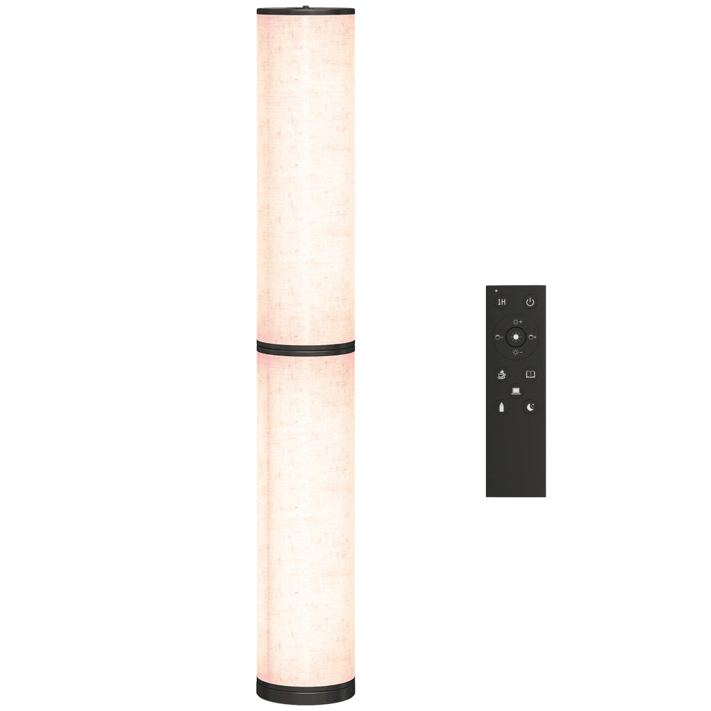 Lampada da Terra Moderna ¨C Xylo ¨C Luminosit¨¤ e Temperatura Colore Regolabili con Telecomando Beige