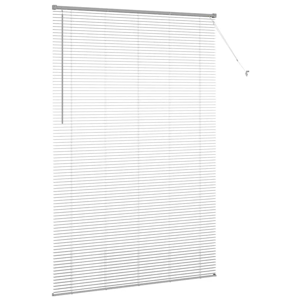 Tendaggi a Veneziana | Tenda a lamelle Argento 220 x 145 cm Alluminio