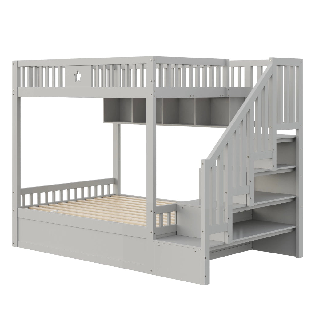 letto a castello legno grigio 140 x 200 cm