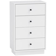 Cassettiera Sideboard con 7 Cassetti ¨C Minimal ¨C Legno Bianco 47x29x75 cm