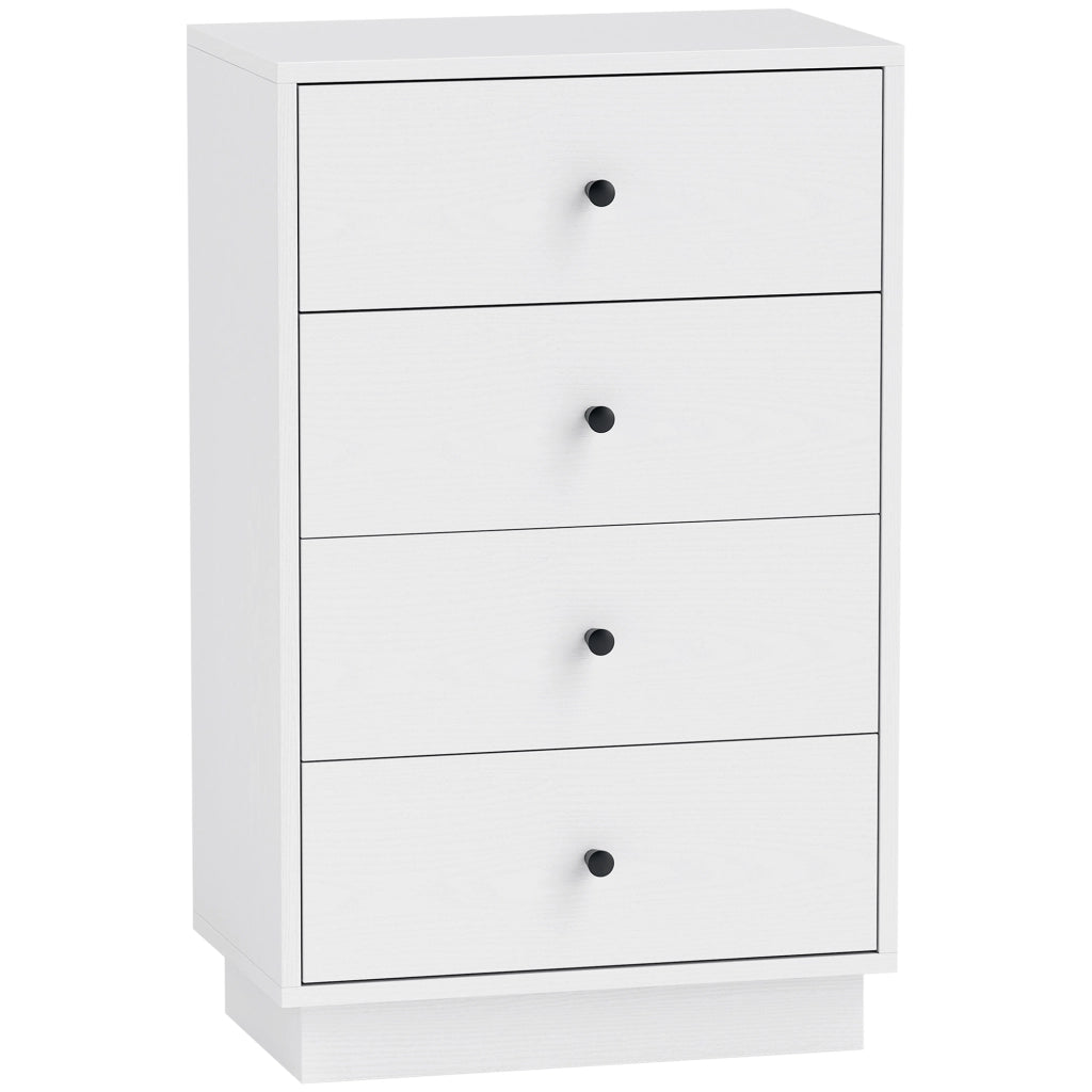 Cassettiera Sideboard con 7 Cassetti ¨C Minimal ¨C Legno Bianco 47x29x75 cm