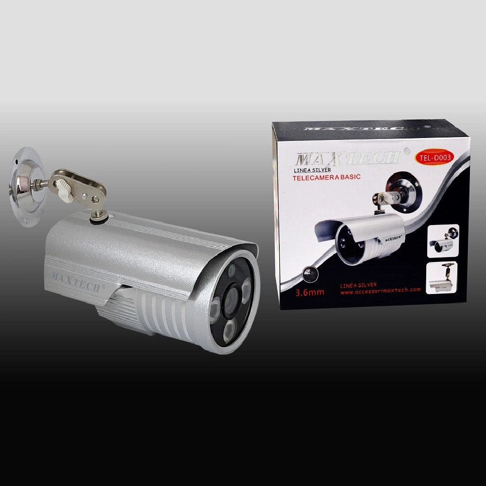 Trade Shop - Telecamera Basic 3.6mm Videosorveglianza Impermeabile Interno Esterno Maxtech Tel-d003 -