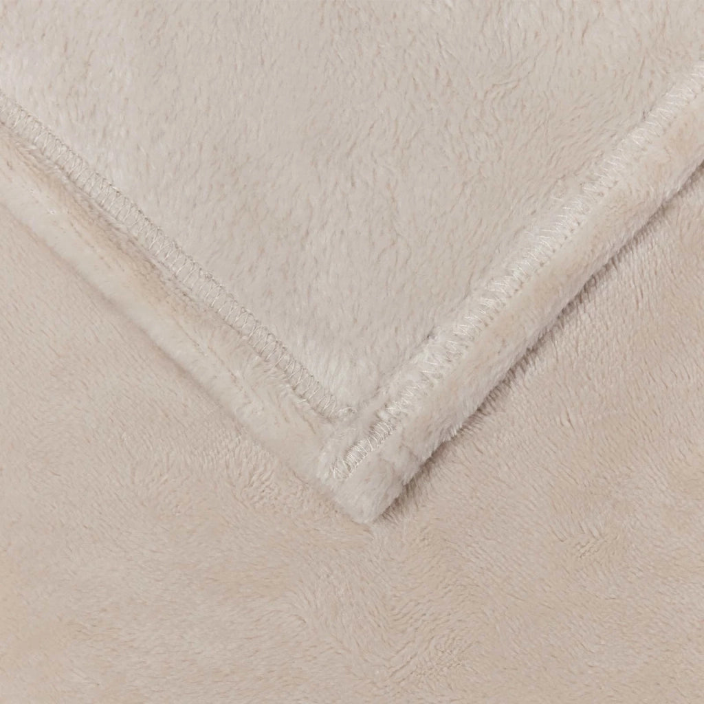 Coperte da Pile 6 pcs Beige 220 x 240 cm Panno