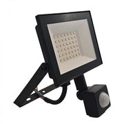 Faro LED 30W PIR 4000K 2700lm IP54 nero Ecolight esterno
