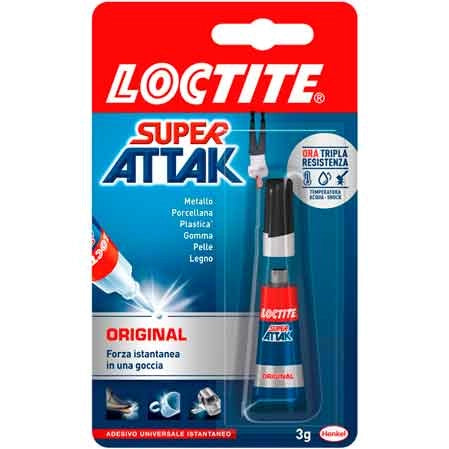 COLLA 'SUPER ATTAK ORIGINAL' 3 gr - LOCTITE
