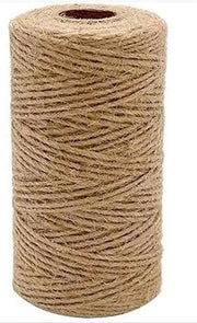 Tessuto di sisal naturale 3 mm - 100 metri - corda robusta per recinzione di giardino - resistente al carico - materiale per artigianato e imballaggio