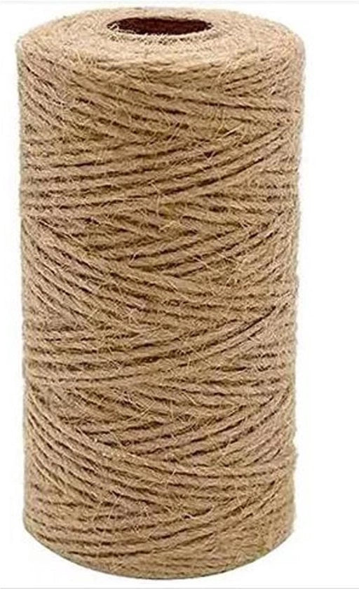 Tessuto di sisal naturale 3 mm - 100 metri - corda robusta per recinzione di giardino - resistente al carico - materiale per artigianato e imballaggio