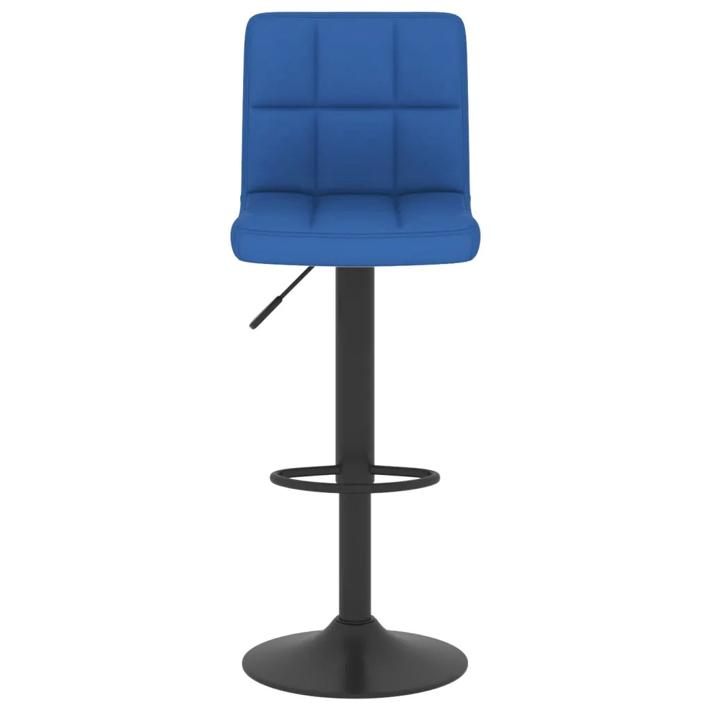 Sgabelli da Bar 2 pz Blu in Tessuto 334286