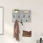 Appendiabiti a muro A parete Grigio cemento 60 x 40 x 12 cm 874430