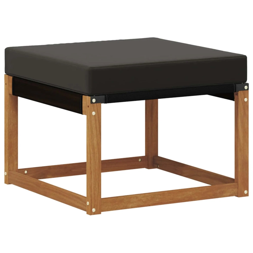 Set di divani da esterno con cuscino 8 pcs Naturale e Nero 3368907