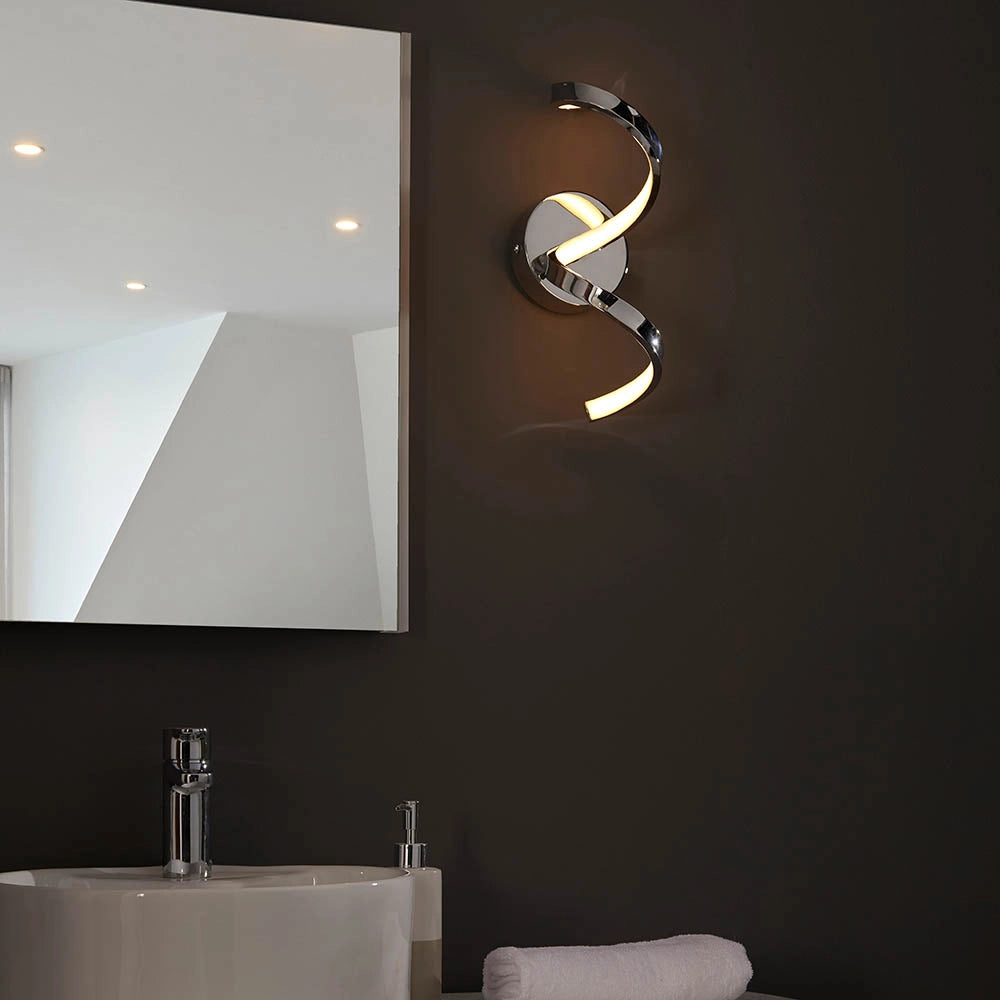Applique bagno moderna cromo LED 12W IP44 Astral Endon