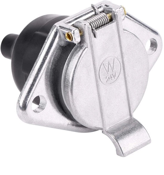 Adattatore di connettore a 7 poli - Adattatore universale 24V per auto - Adatto per rimorchi - Duraturo e affidabile - Accessori per auto