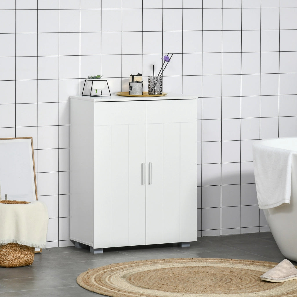 Mobile Bagno con Ante e Ripiani Regolabili ¨C Minimal ¨C 60x30x80 Bianco