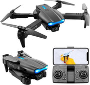 Drone RC Mini Opvougbile con Evitamento Ostacoli e Doppia Camera 4K HD