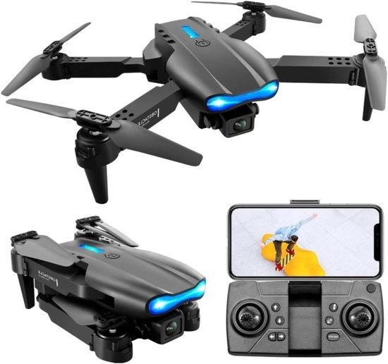 Drone RC Mini Opvougbile con Evitamento Ostacoli e Doppia Camera 4K HD