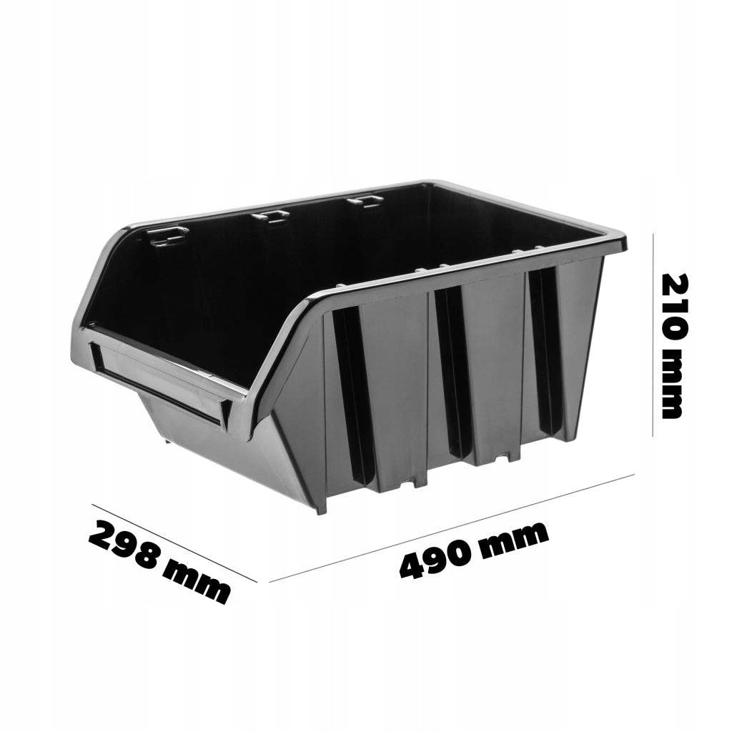 Vassoio organizer in plastica KADAX per officina, dimensioni 490x298x210 mm