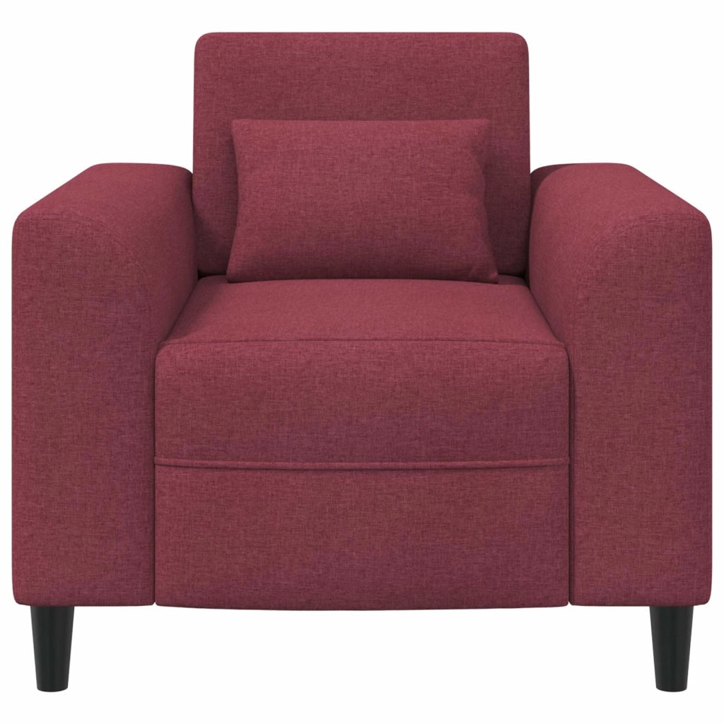 Poltrona Rosso Vino Tessuto 42042457