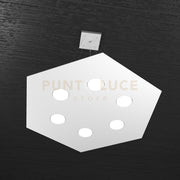 EXAGON SOSPENSIONE 6 LUCI GRIGIO 1142-SG-GR
