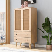 Sideboard moderno 60 cm in rovere con 2 ante e 2 cassetti