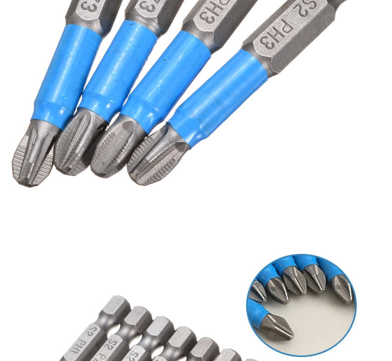 Set di Bit Torx con Fascia Blu – 12 Pezzi | Acciaio Inossidabile, Attacco Magnetico 1/4"