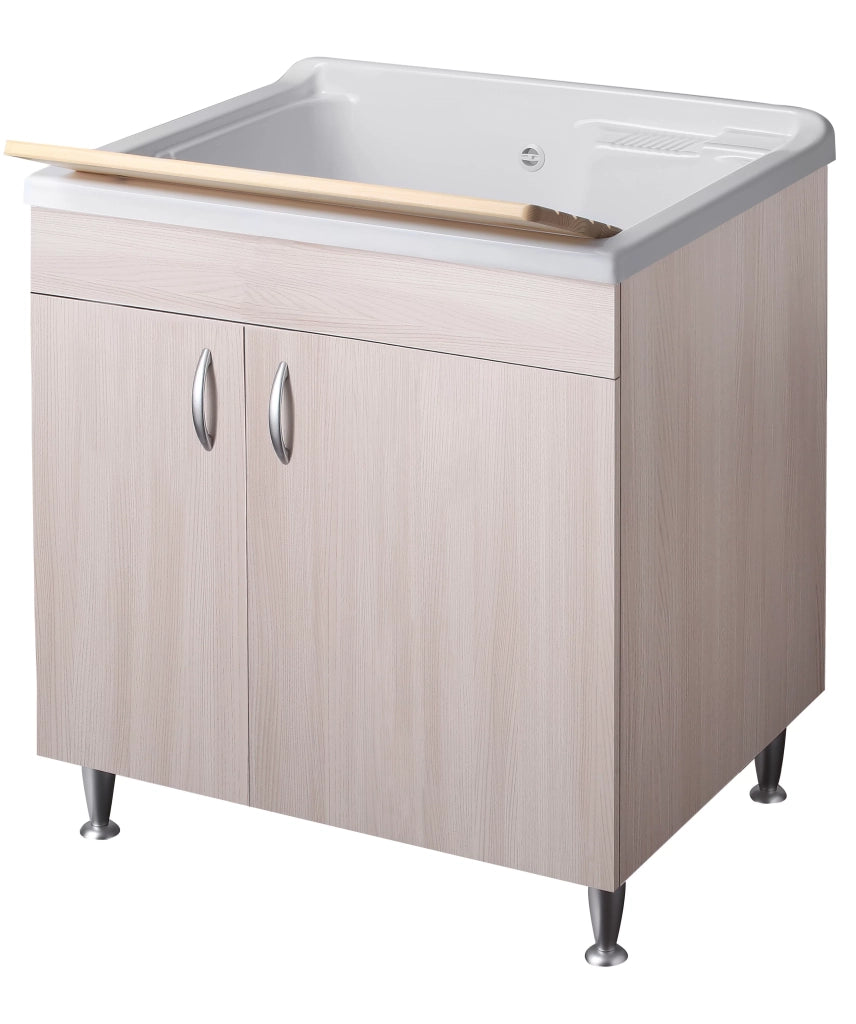 Lavatoio eco 75x60 colore olmo per lavanderia