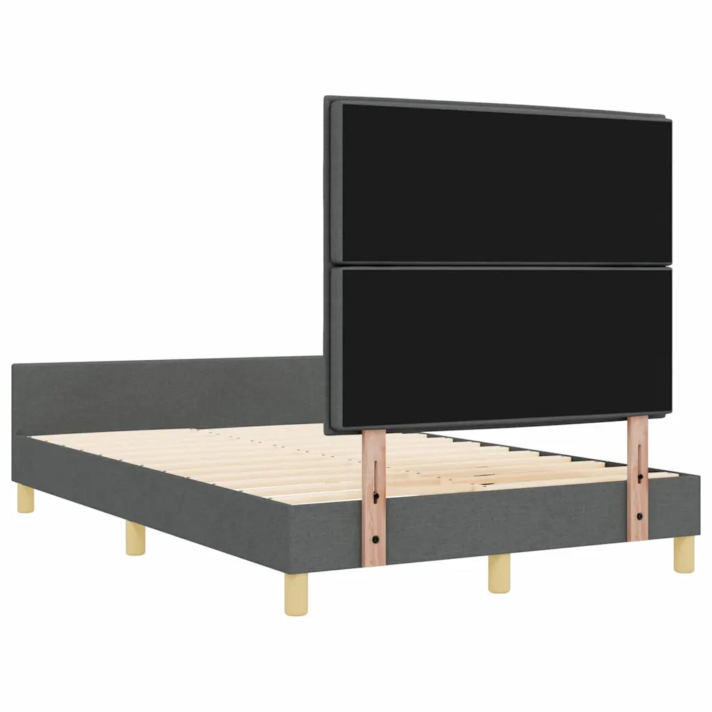 Struttura del letto Grigio scuro 140 x 200 cm Tessuto 3344656