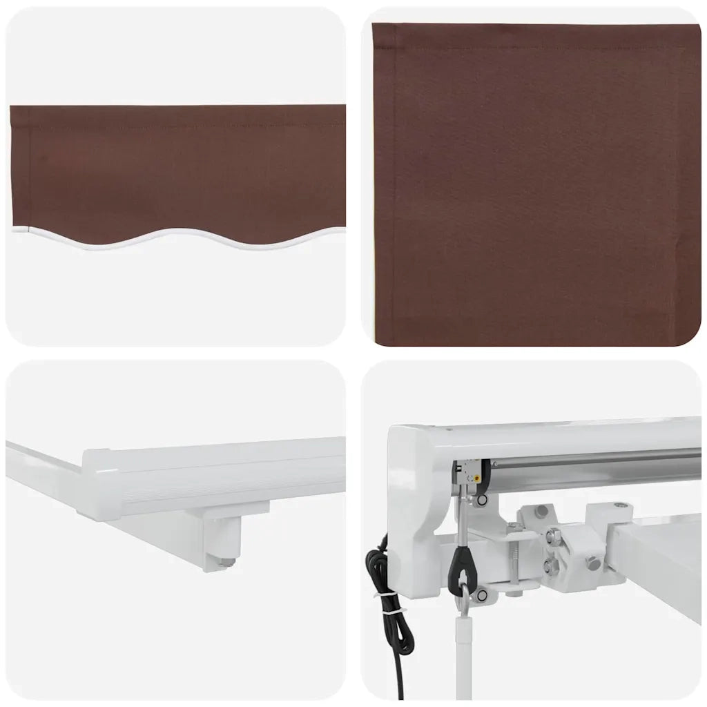 Struttura della tenda Marrone 400 x 200 cm 3329818