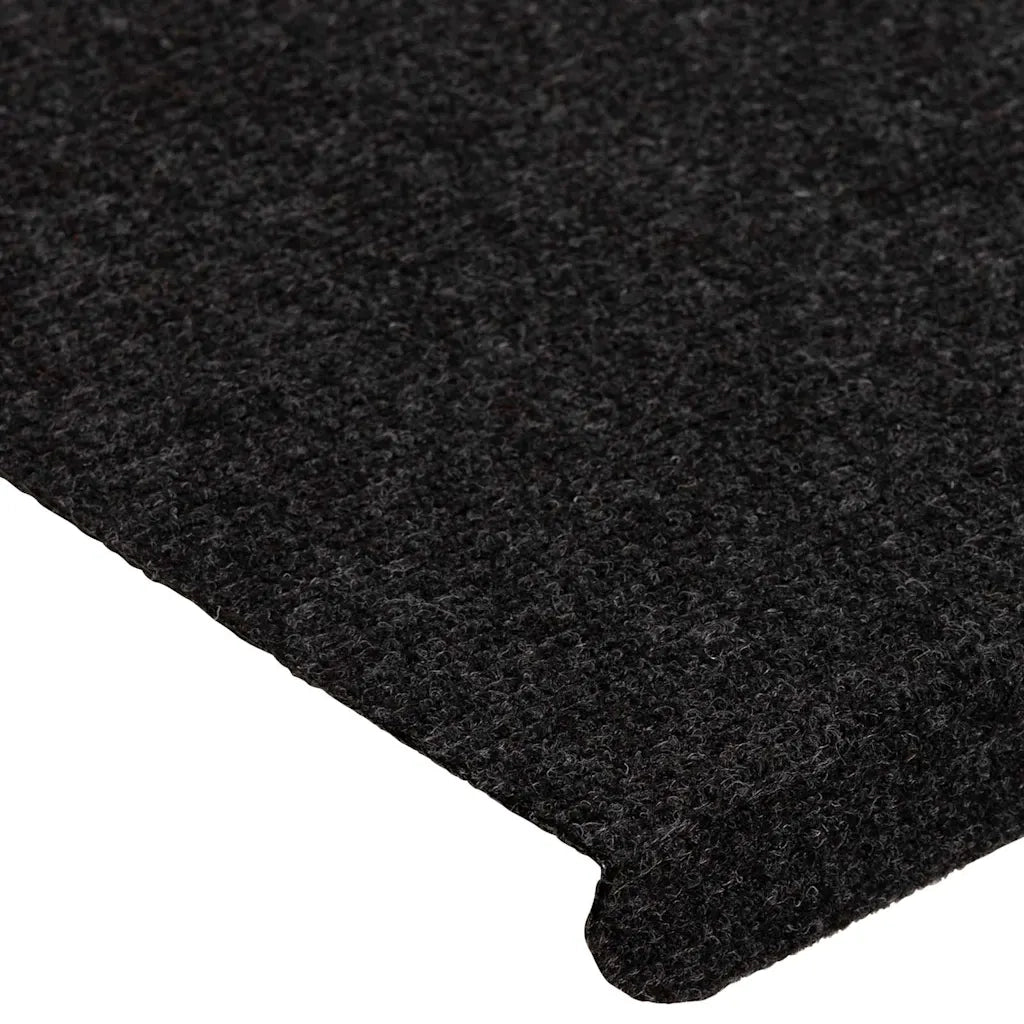 Tappetini Autoadesivi per Scale 15 pz | Gradini per Scale 65x24,5x3,5 cm Nero