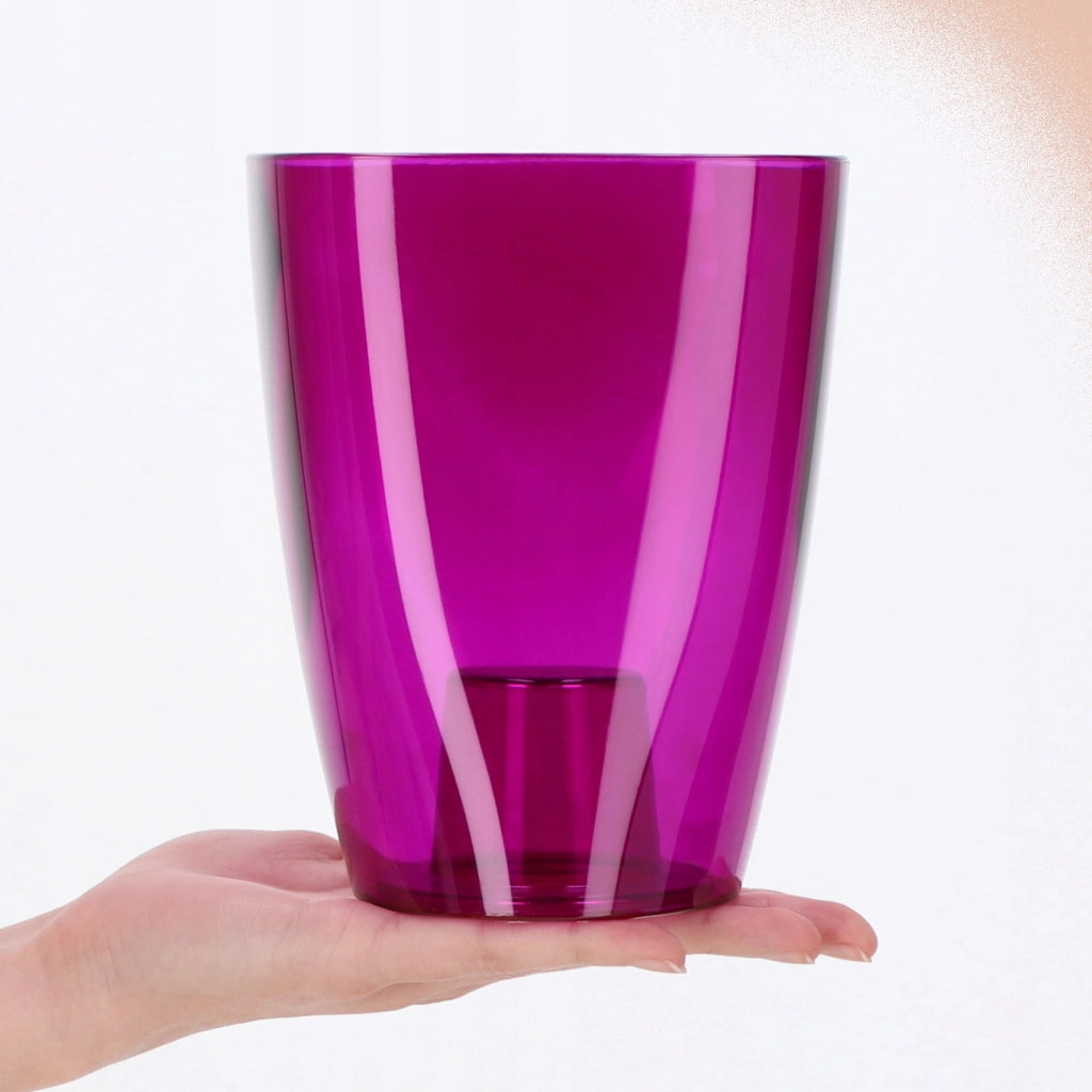 Vaso da fiori KADAX per orchidee, in plastica, viola, 13 cm