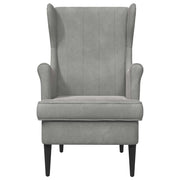 Poltrona | Sedia Relax Grigio Chiaro Velluto