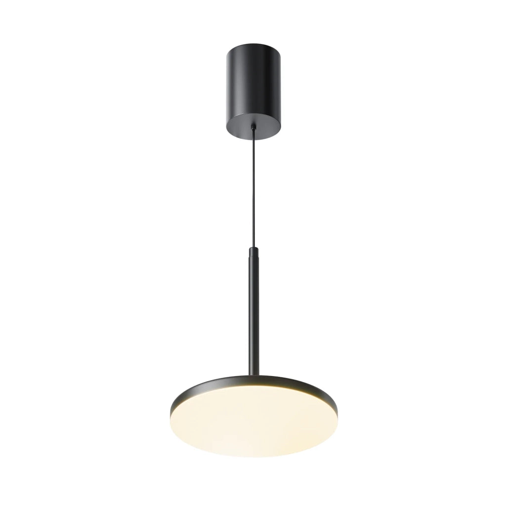 Maytoni Sospensione Moderna Plato 1 luce LED integrato nero alluminio