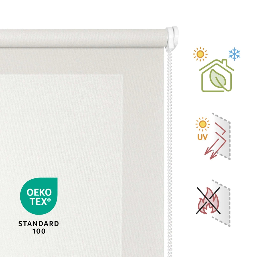 Tenda a Rullo Screen resistente e isolamento termico Bianco 200x250 cm