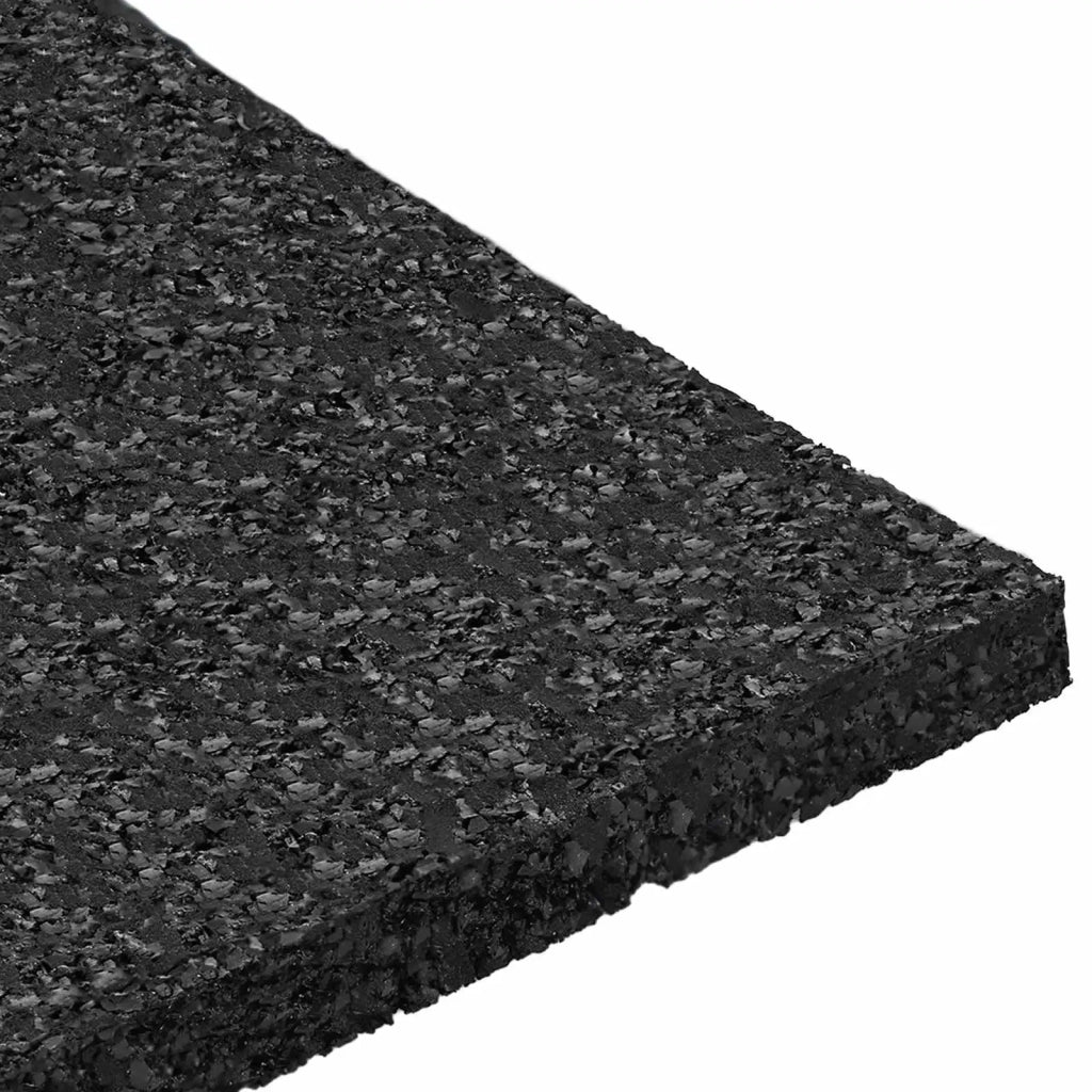Pad per patio in granuli di gomma Nero 9 x 9 x 0,6 cm Gomma 42027241