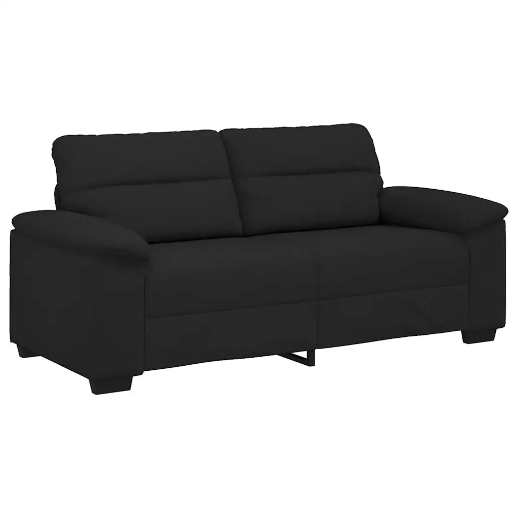 Divano a 2 Posti Nero 180x81x84 cm in Tessuto 4105309