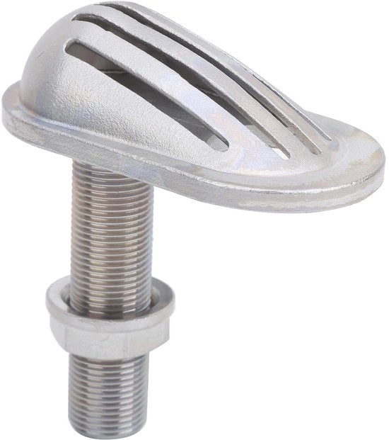 Filtro di scarico in acciaio inossidabile 316 - Scarico di imbarco - Filtro di scarico - Antiscivolo - Finitura lucida anodizzata - Scarico di imbarco con filtro