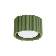 Lampada da soffitto AURA 1 verde oliva Gx53