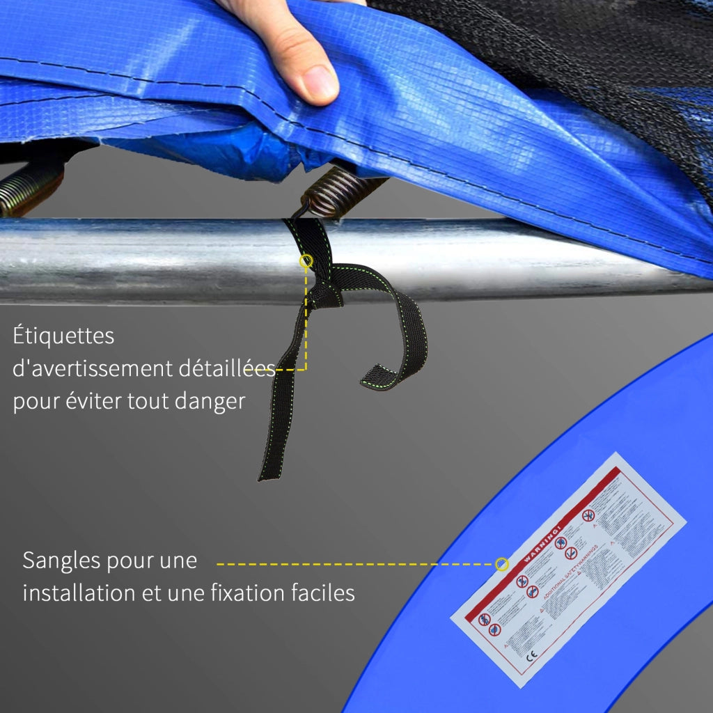 Cuscino protezione trampolino ¨C Minimal ¨C ? 244 cm UV resistente anti strappo blu