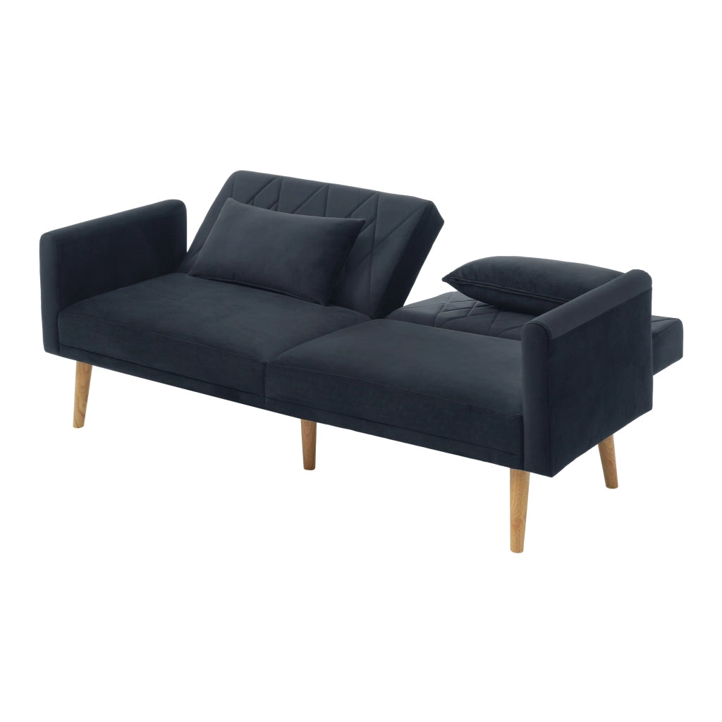 Divano Letto 2 Posti in Velluto ¨C MINIMAL ¨C Grigio