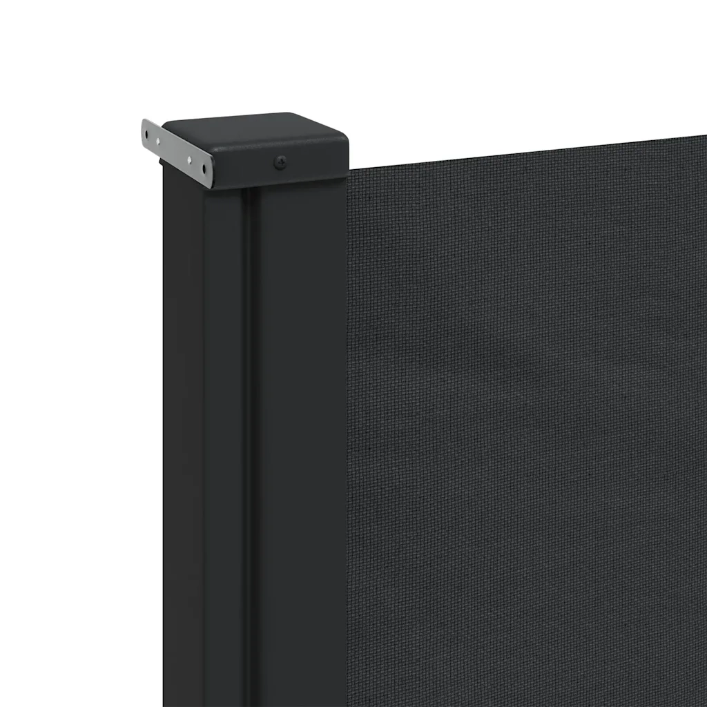 Tenda da Sole Laterale Retrattile Nera 200x600 cm 4004549