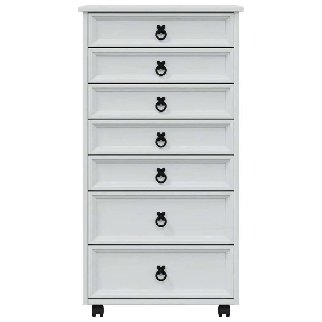 Armadietto Rotolante con Cassetti CORONA Bianco 42040538