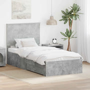 Struttura del letto-Giroletto Grigio Certo e Argento 75 x 190 cm 634038