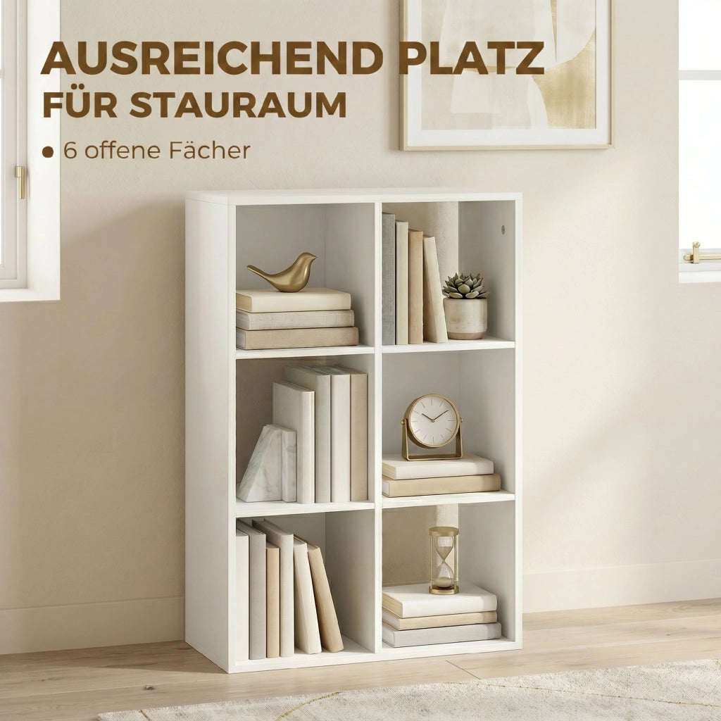 Libreria con 3 Ripiani ¨C Minimal ¨C Bianco 60x24x30