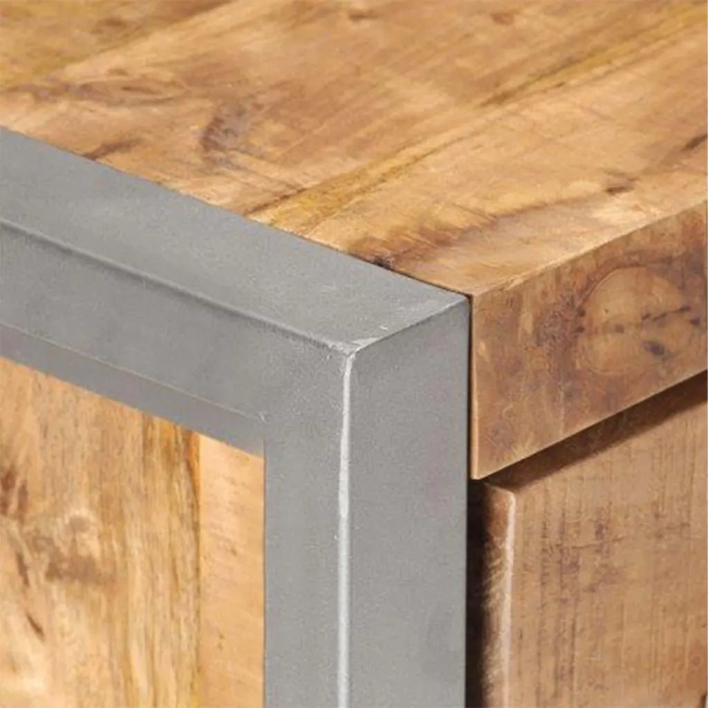 Credenza 60x35x70 cm in Legno di Mango Grezzo 323485