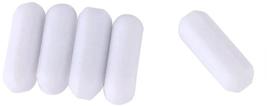 Agitatori magnetici in PTFE bianco, 5 pezzi, per mixer laboratorio