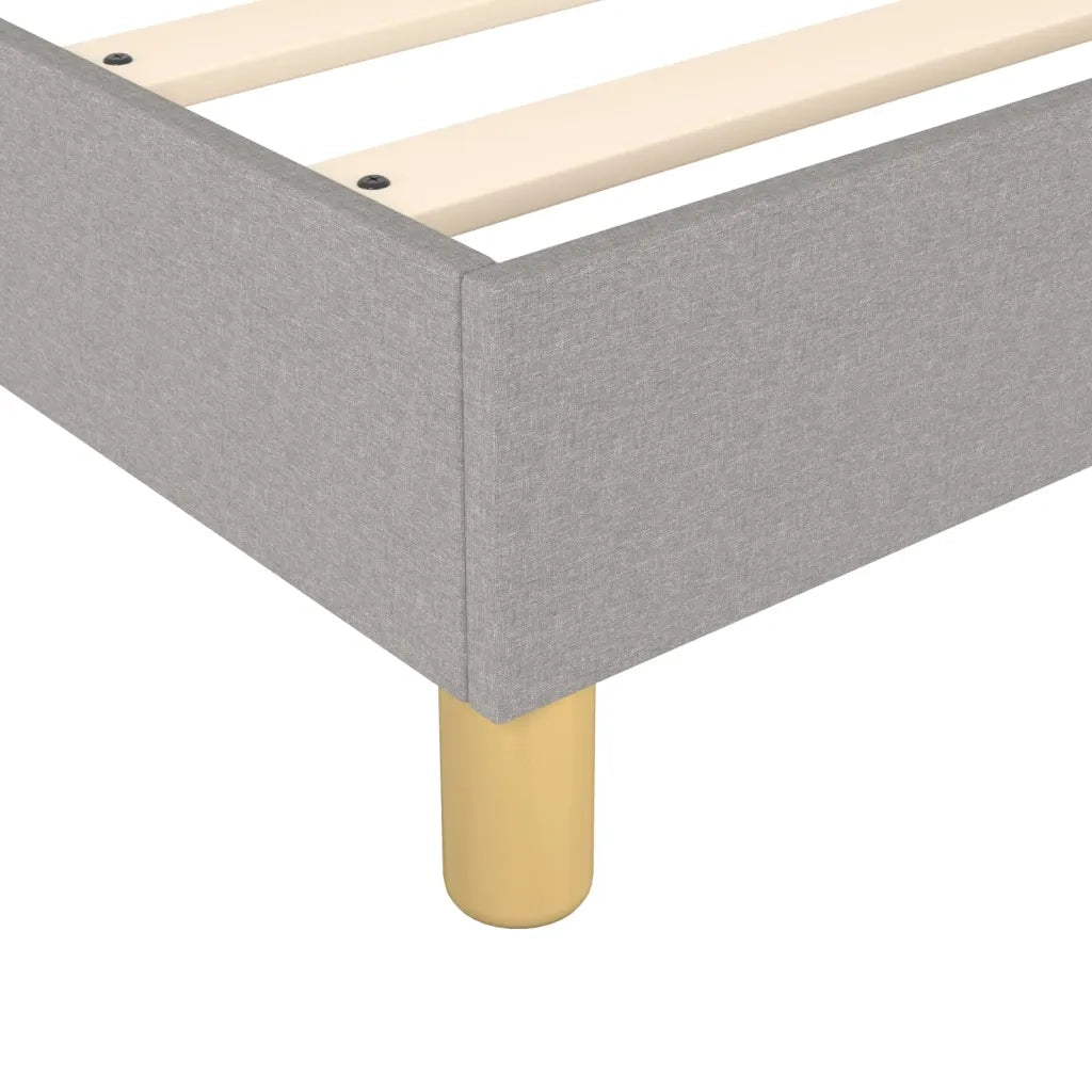 Letto singolo | Letto per adulti | Struttura Letto a Rete a Molle Grigio Chiaro 90x190 cm Tessuto