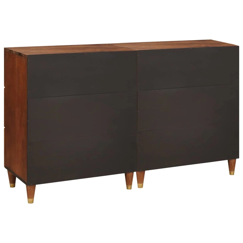Set di Credenze 2 pcs Marrone 60 x 33,5 x 75 cm 3310169